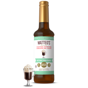 Sirop de café sans sucre, crème irlandaise
