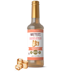 Sirop de café sans sucre, guimauve grillée