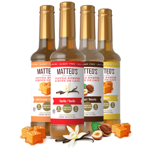 Sirop de café sans sucre, paquet varié, (4 saveurs)
