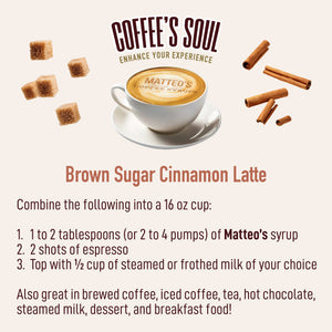 Sugar Free Coffee Syrup, Brown Sugar Cinnamon