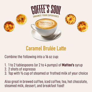 Sugar Free Coffee Syrup, Caramel Brulee