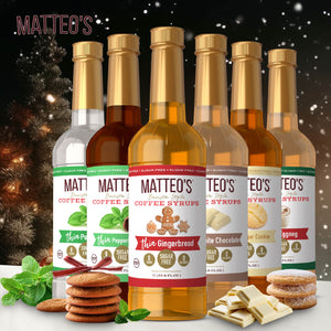 Matteo's Holiday Flavours, Variety Pack, 0 Calories, 0 Sugar, Keto Friendly (6 Flavors) (1L)