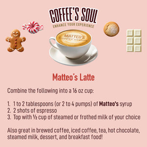 Matteo's Holiday Flavours, Variety Pack, 0 Calories, 0 Sugar, Keto Friendly (6 Flavors) (1L)