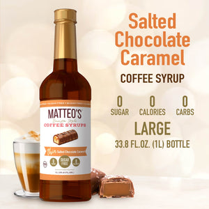 Sugar Free Coffee Syrup, Salted Chocolate Caramel (1L)