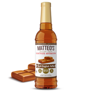 Sirop de café sans sucre, caramel anglais