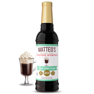 Sirop de café sans sucre, crème irlandaise