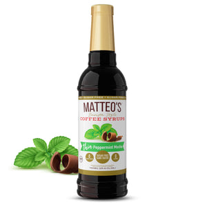 Sirop de café sans sucre, menthe poivrée moka