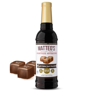 Sirop de café sans sucre, chocolat noir salé