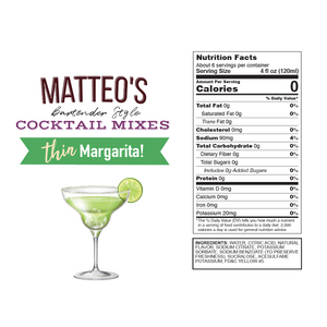 Sugar Free Cocktail Mixes - Margarita