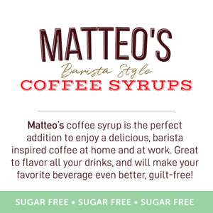 Sirop de café sans sucre, pépites de chocolat à la menthe