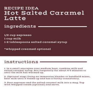 Sirop de Café Sans Sucre, Caramel Salé