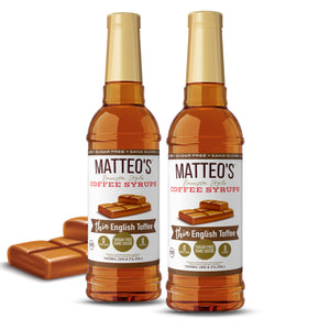 Sirop de café sans sucre, caramel anglais