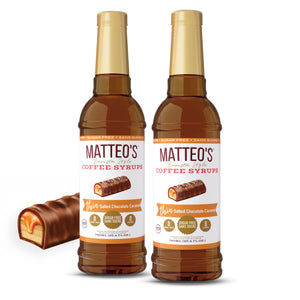 Sirop de Café Sans Sucre, Caramel Chocolat Salé