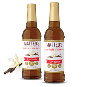 Sirop de café sans sucre, vanille