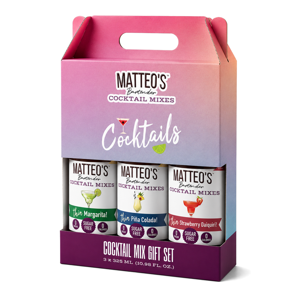 Coffret Cadeau Cocktails Matteo, 325 mL (3 Saveurs)