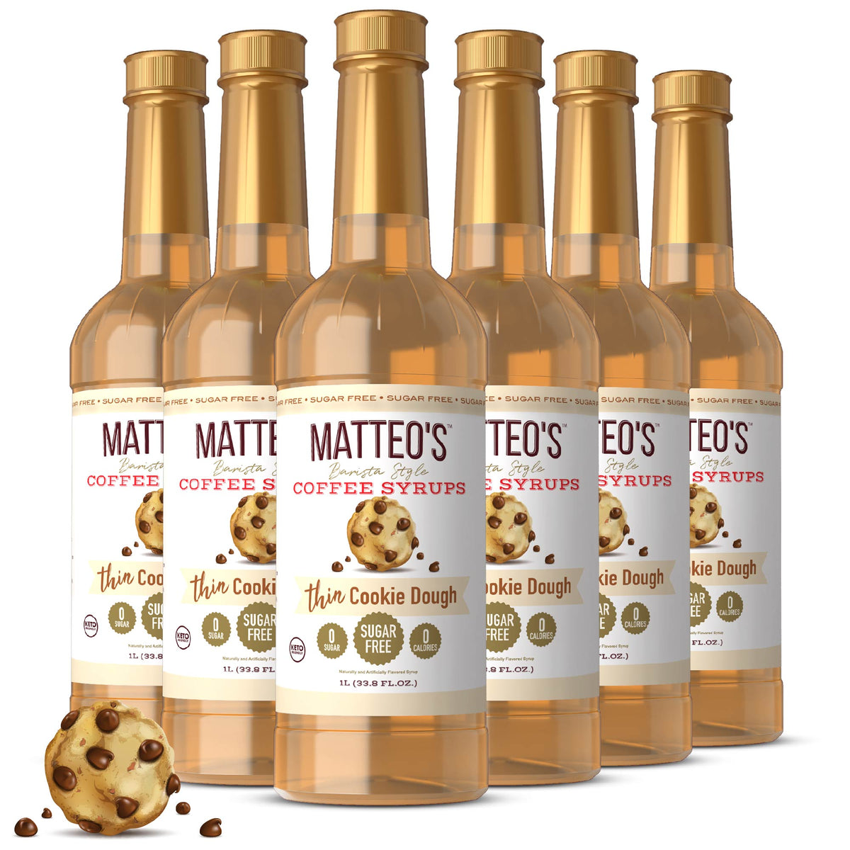 Sugar Free Coffee Syrup, Cookie Dough (1L)