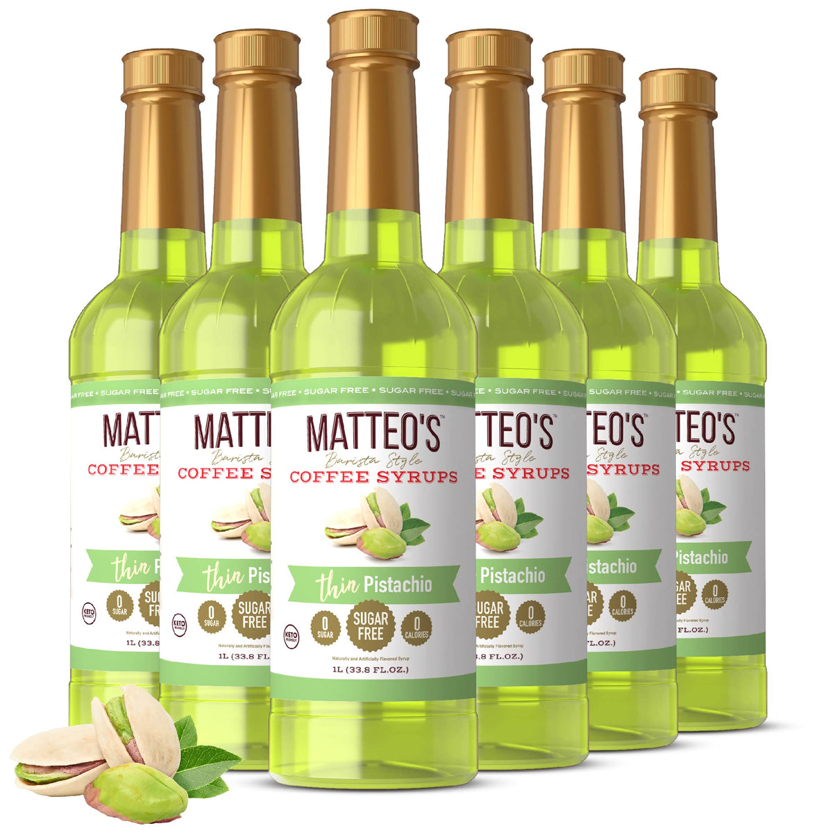 Sugar Free Coffee Syrup, Pistachio (1L)