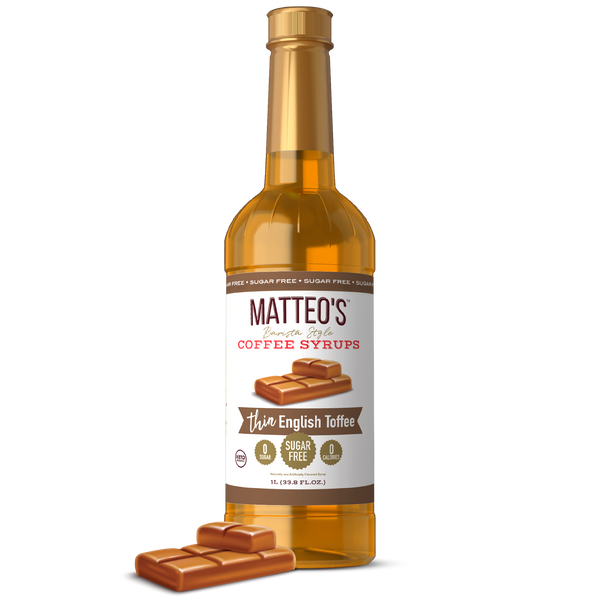 Sugar Free Coffee Syrup, English Toffee (1L)