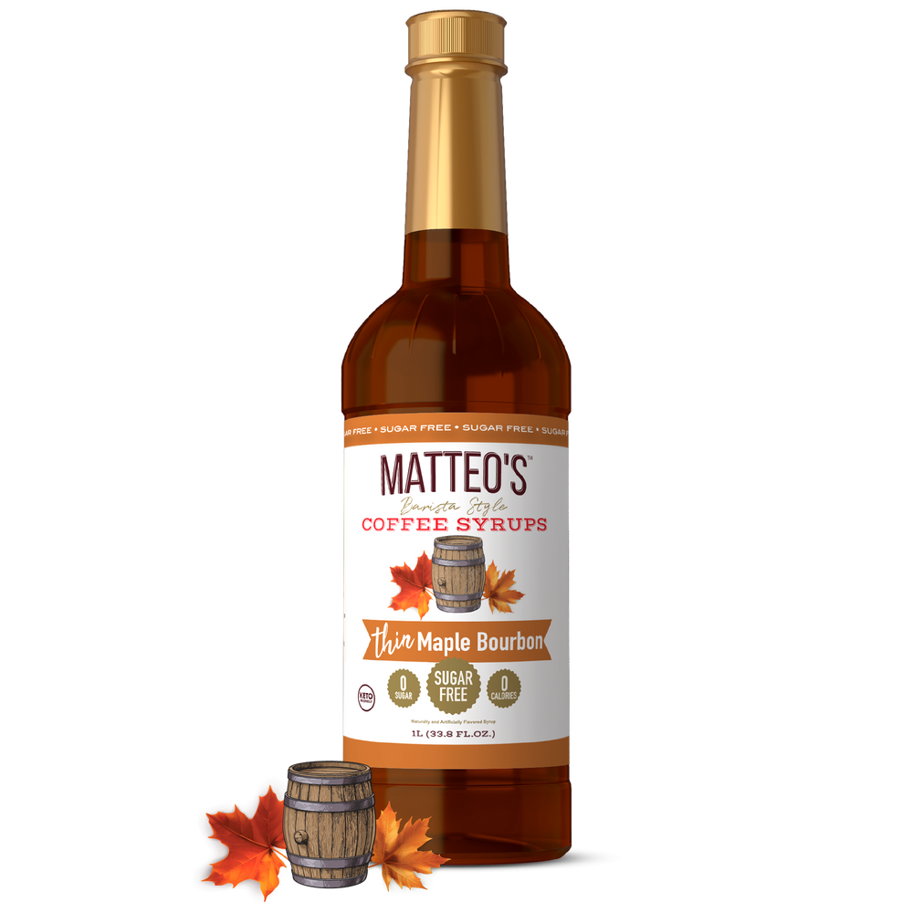 Sugar Free Coffee Syrup, Maple Bourbon (1L)