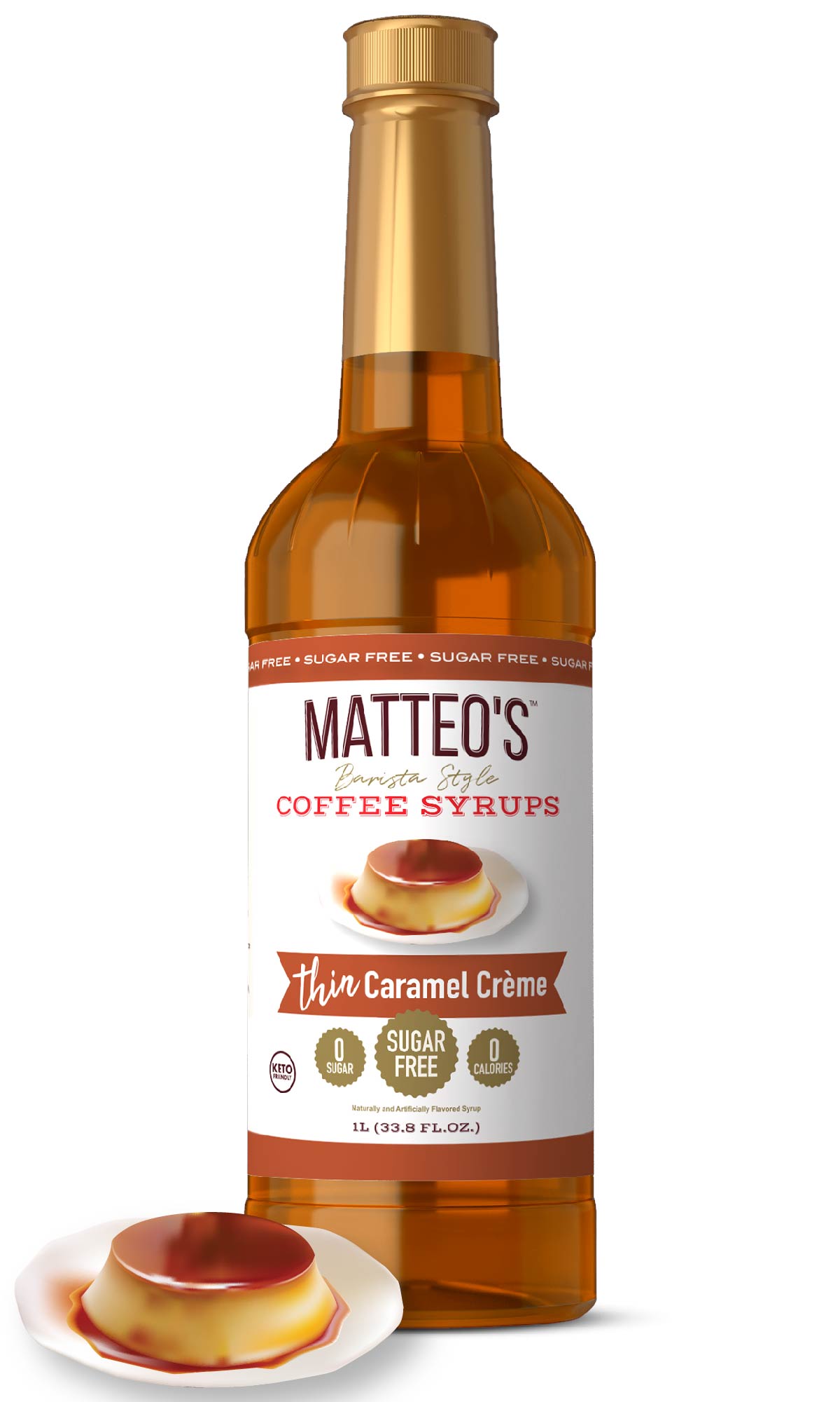 Sugar Free Coffee Syrup, Caramel Creme (1L)