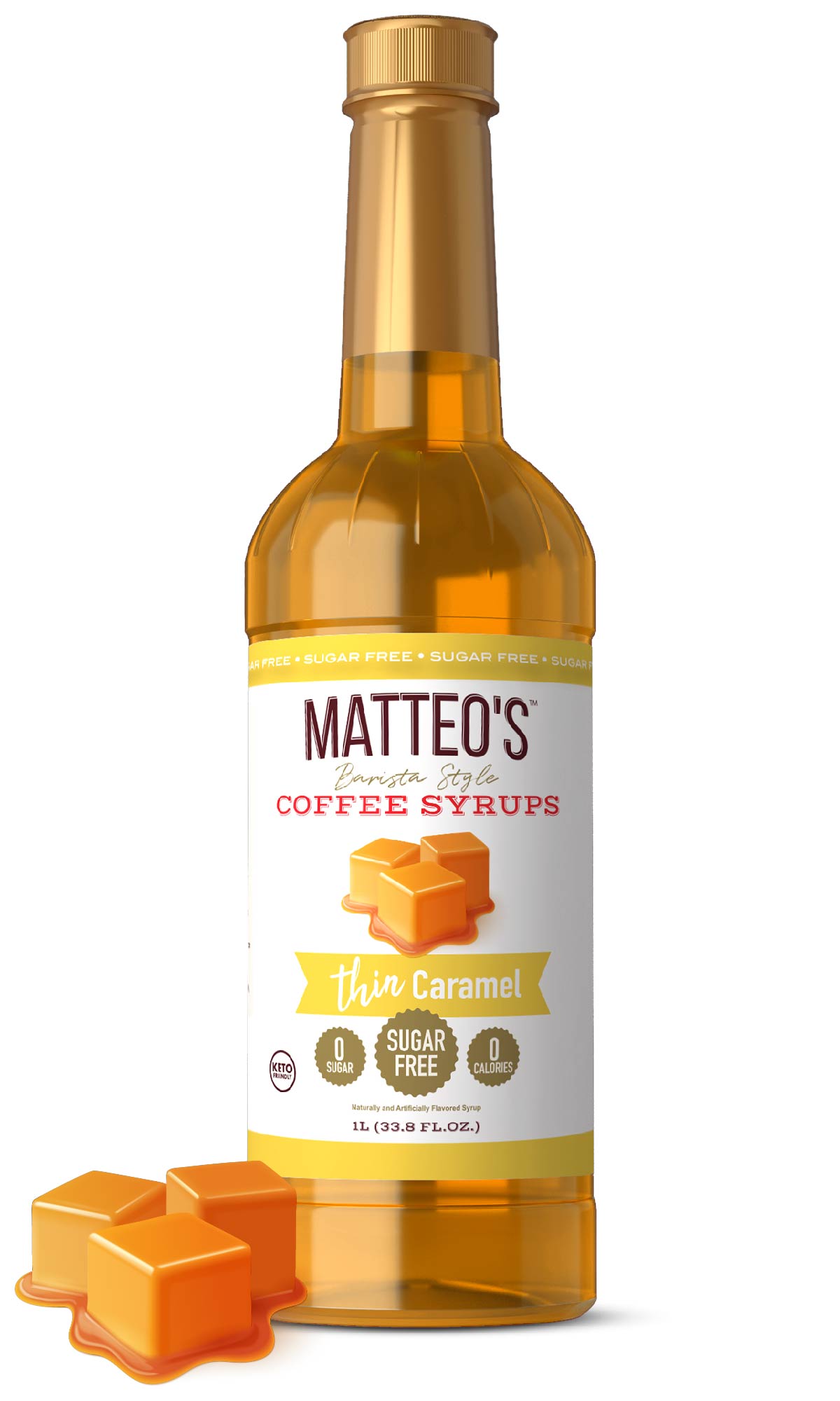 Sugar Free Coffee Syrup, Caramel (1L)