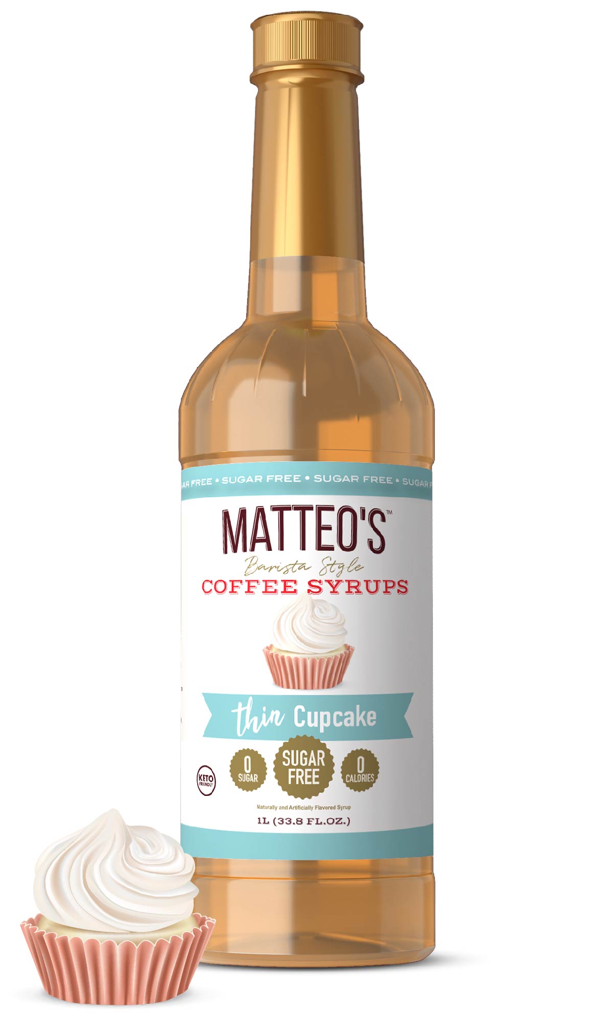 Sugar Free Coffee Syrup, Cupcake (1L)