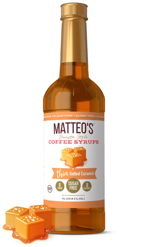 Sugar Free Coffee Syrup, Salted Caramel (1L)