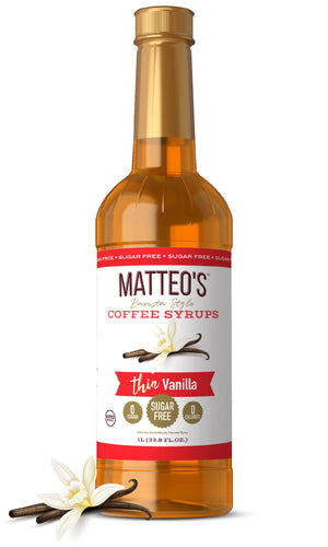 Sugar Free Coffee Syrup, Vanilla (1L)