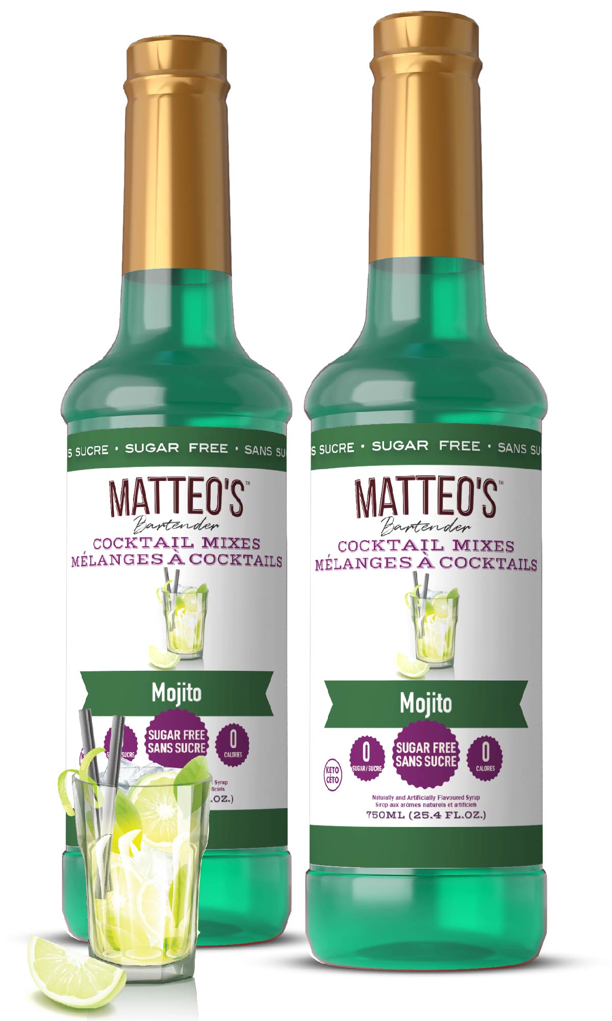 Mélanges pour cocktails sans sucre - Mojito