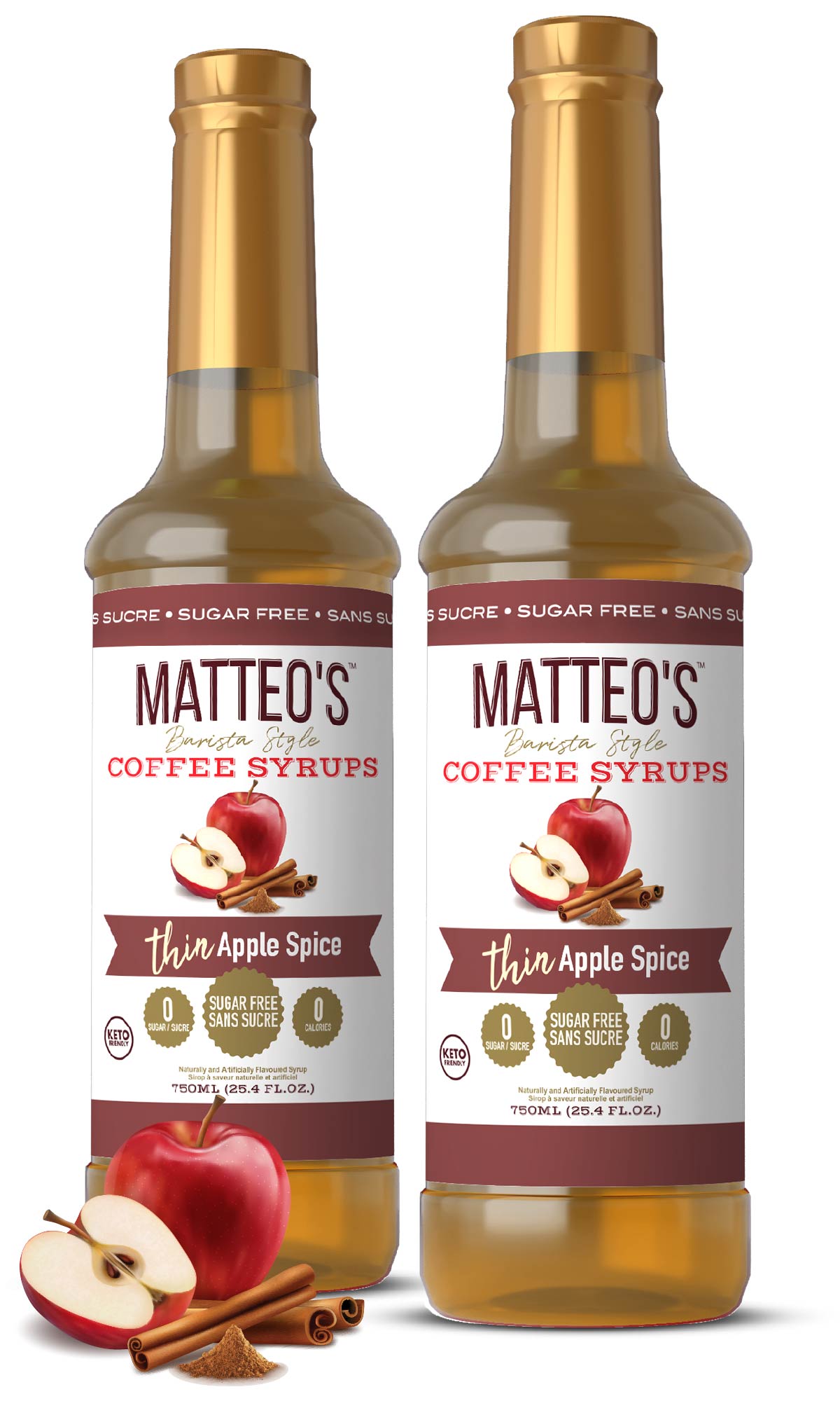 Sirop de café sans sucre, Épice de pomme