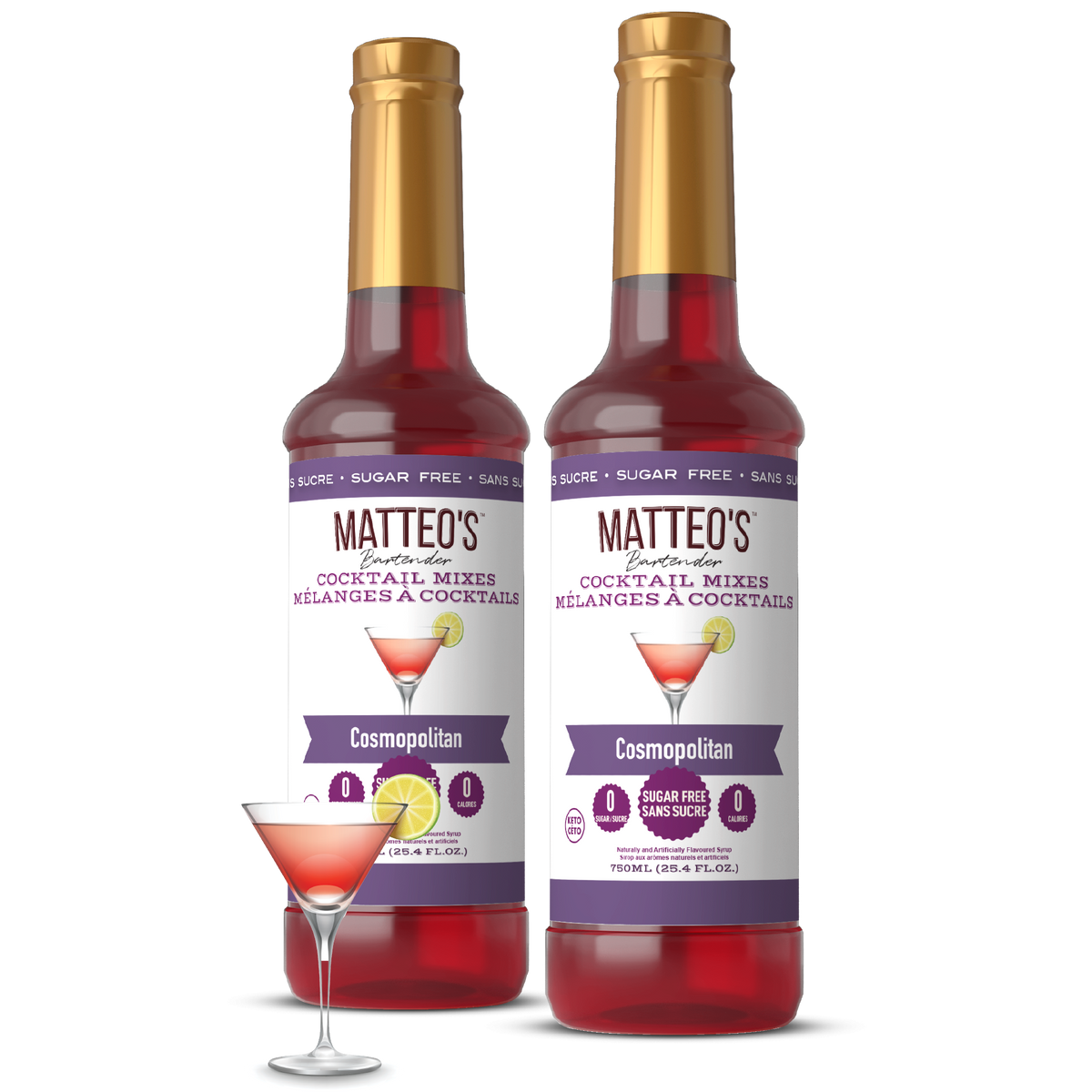 Sugar Free Cocktail Mixes - Cosmopolitan