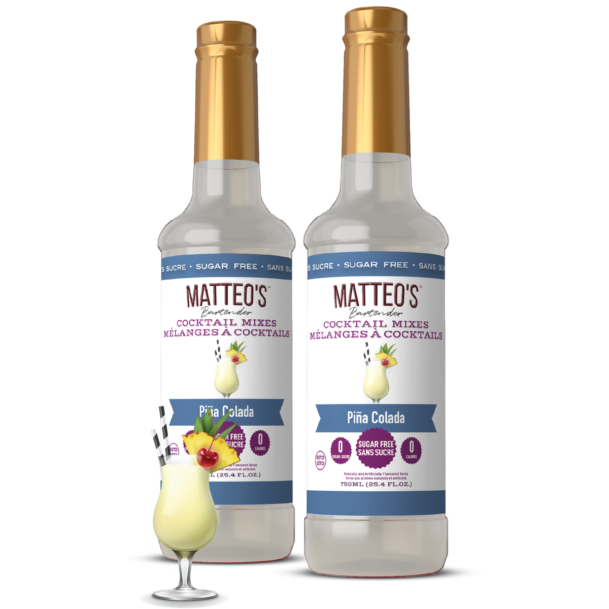 Sugar Free Cocktail Mixes - Pina Colada