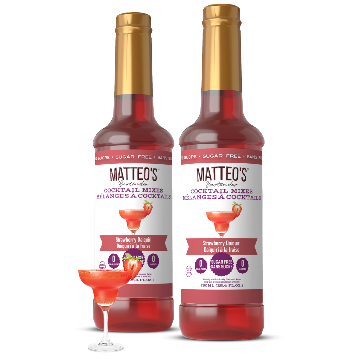 Sugar Free Cocktail Mixes - Strawberry Daiquiri