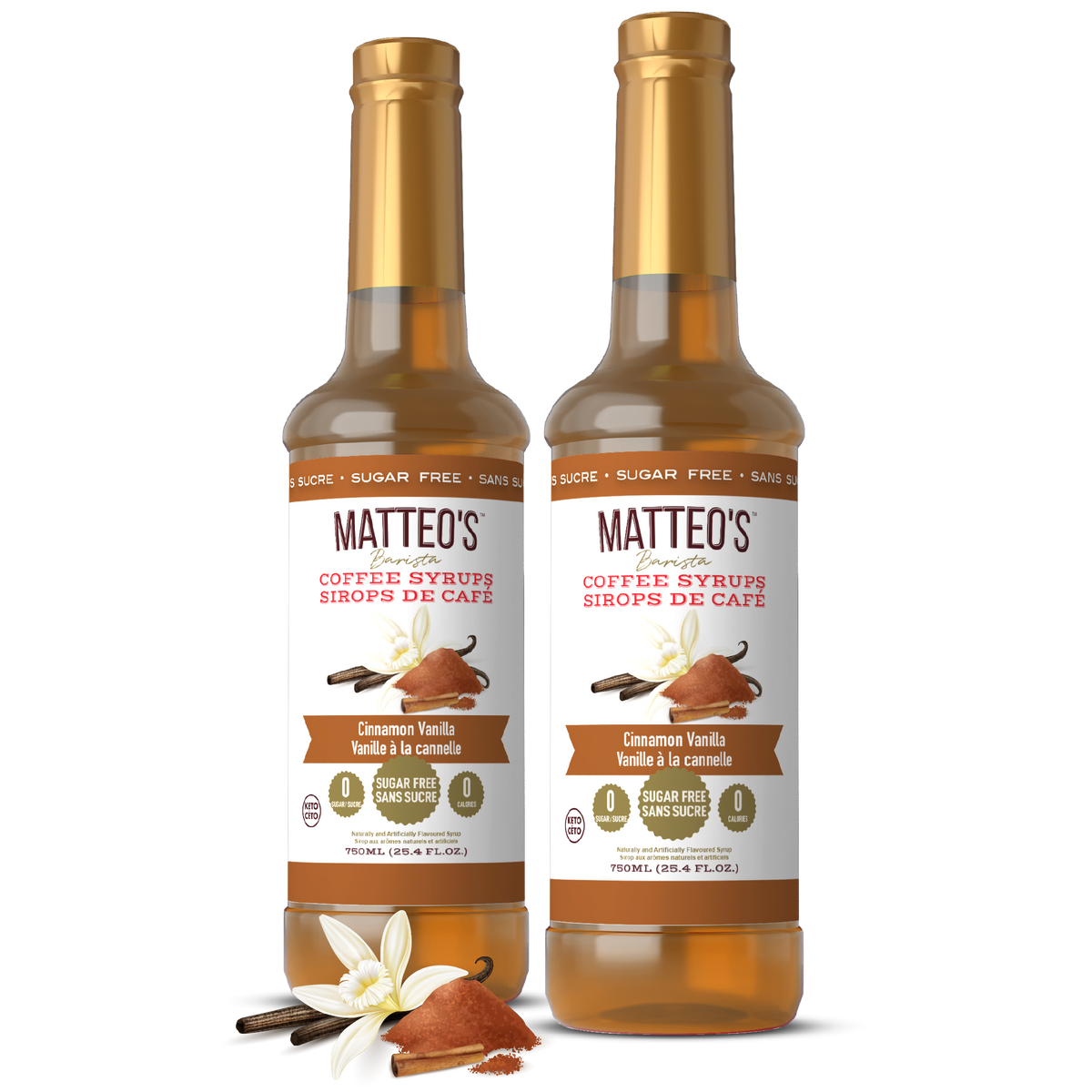 Sugar Free Coffee Syrup, Cinnamon Vanilla