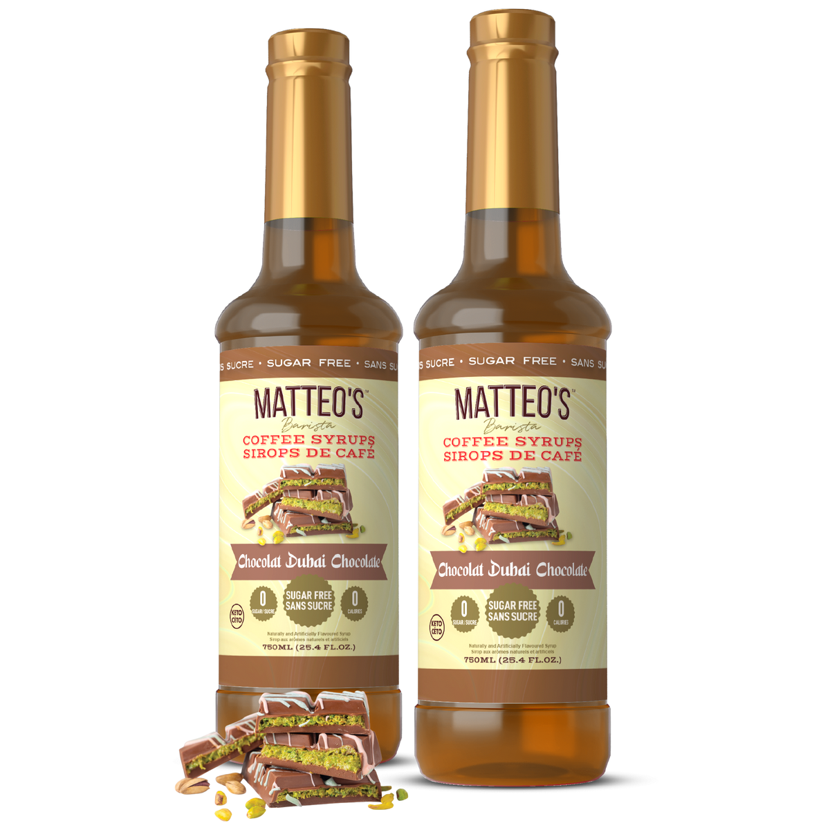 Sugar Free Coffee Syrup, Dubai Chocolate