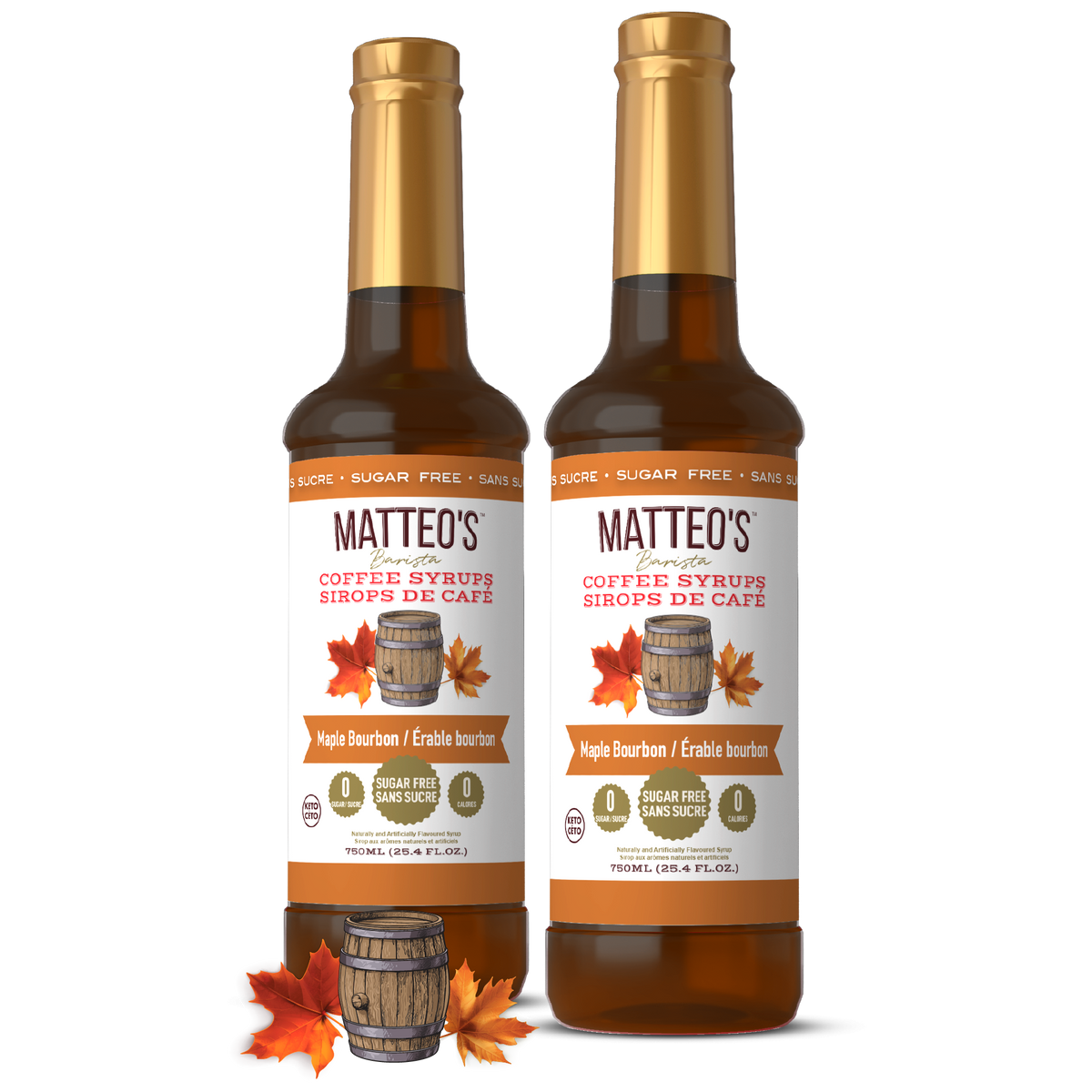 Sugar Free Coffee Syrup, Maple Bourbon