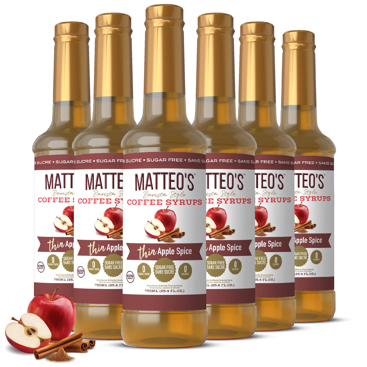 Sirop de café sans sucre, Épice de pomme