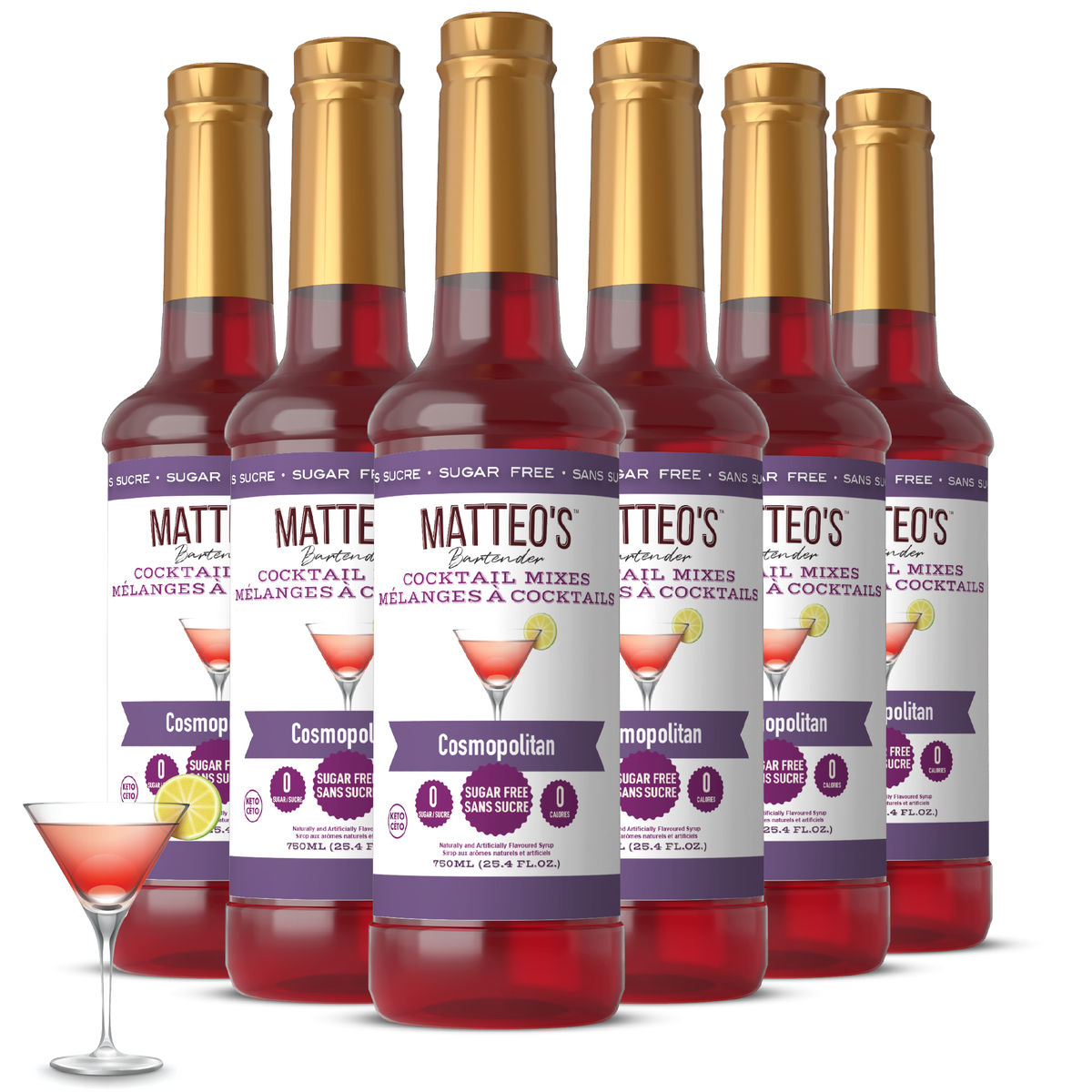 Sugar Free Cocktail Mixes - Cosmopolitan