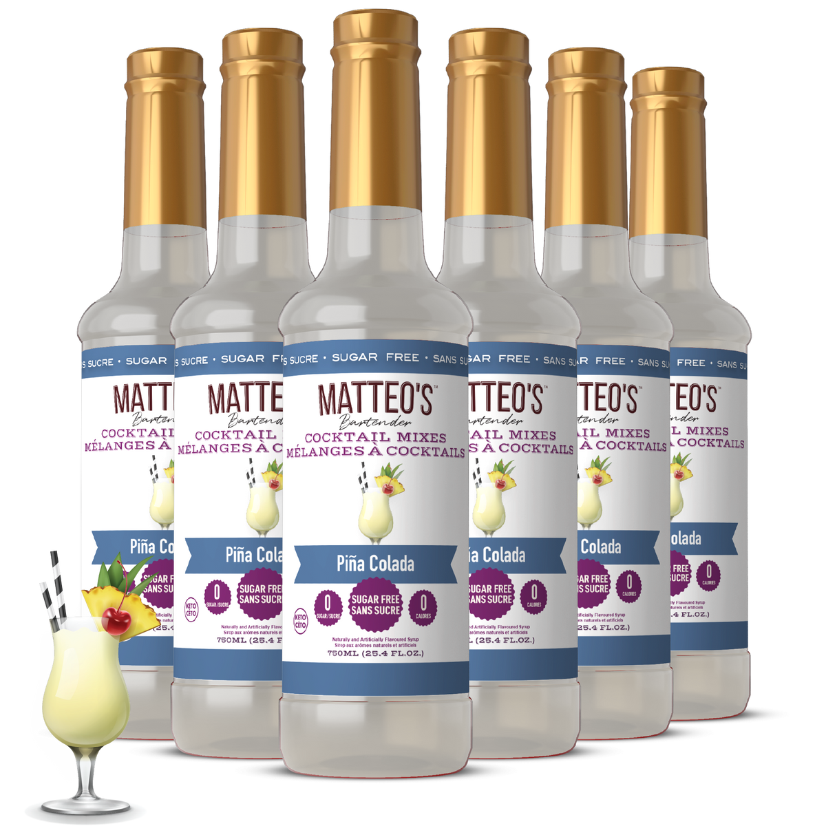 Sugar Free Cocktail Mixes - Pina Colada
