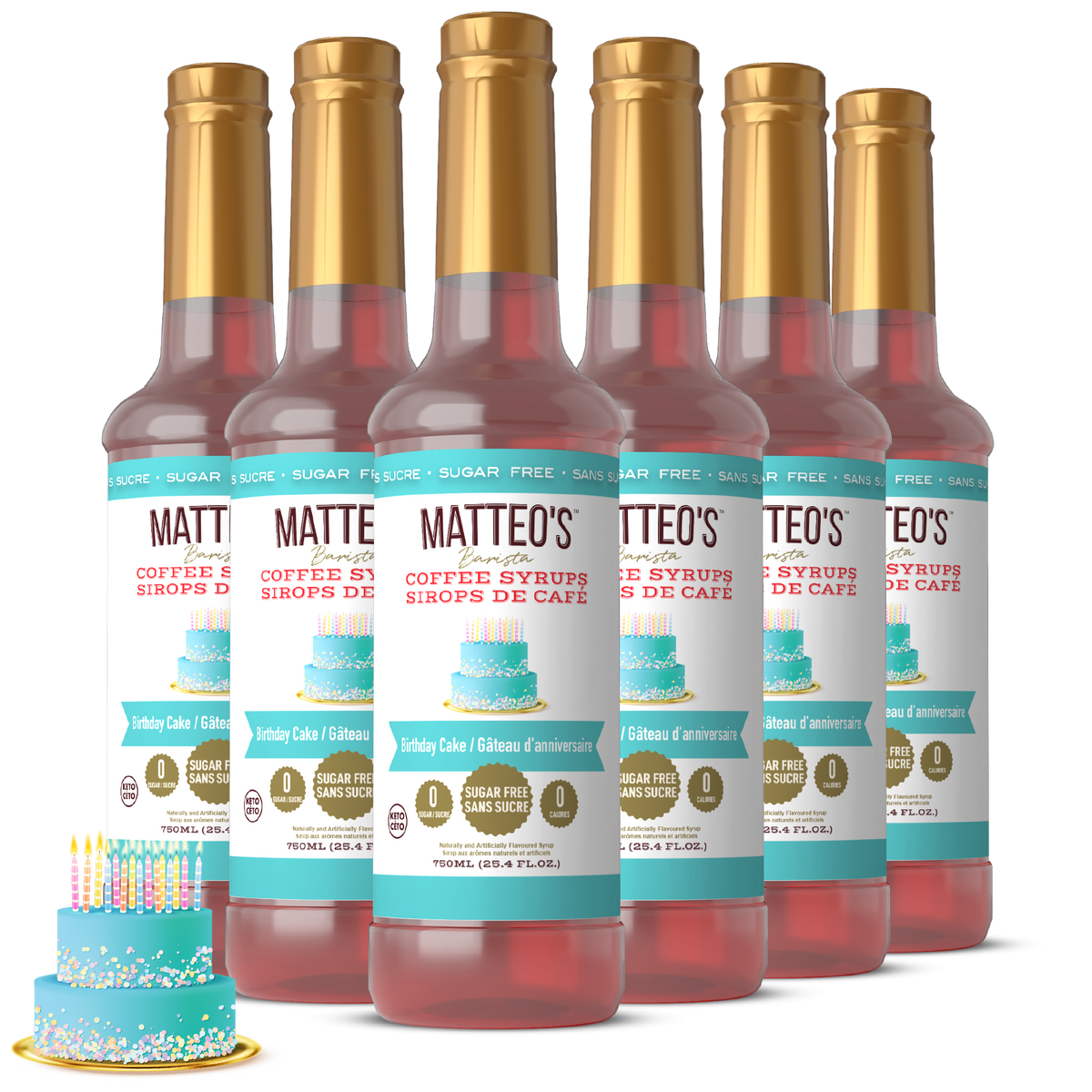 Sugar Free Coffee Syrup, Birthday Cake