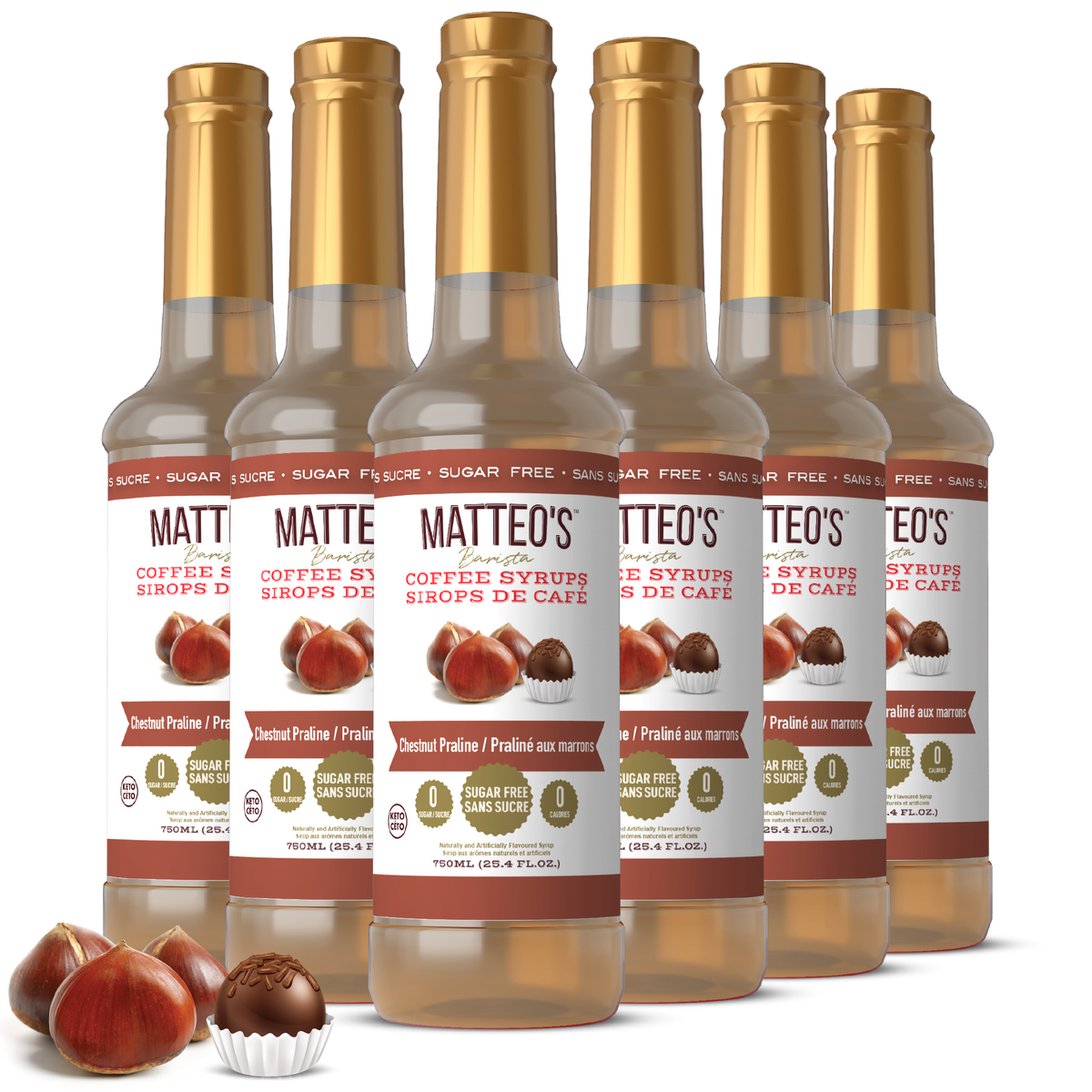 Sugar Free Coffee Syrup, Chestnut Praline