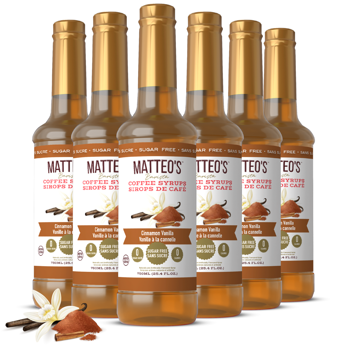 Sugar Free Coffee Syrup, Cinnamon Vanilla