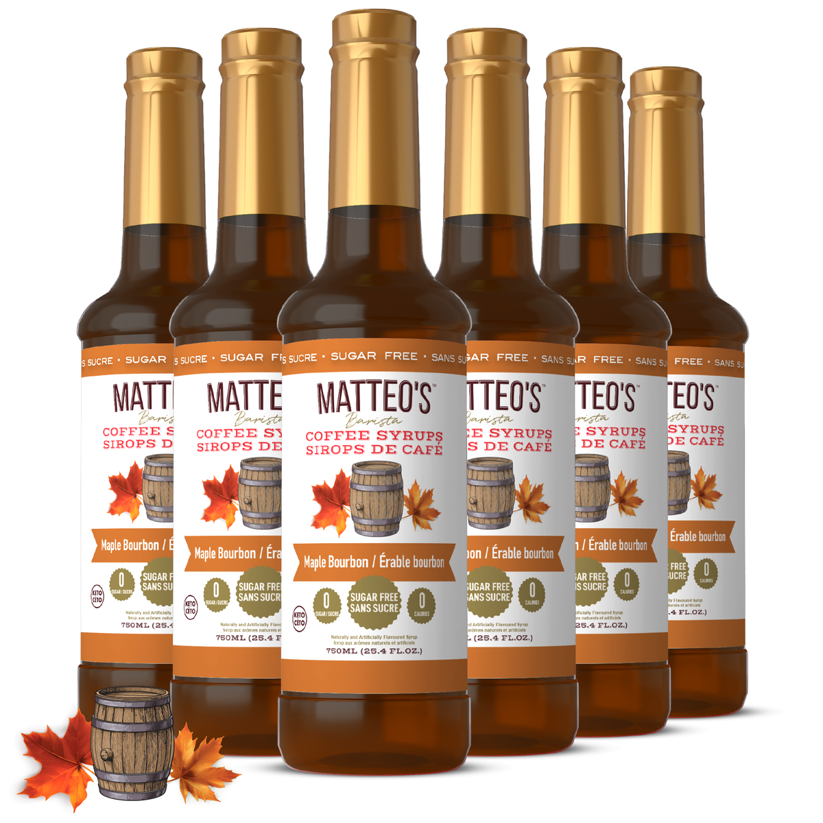 Sugar Free Coffee Syrup, Maple Bourbon