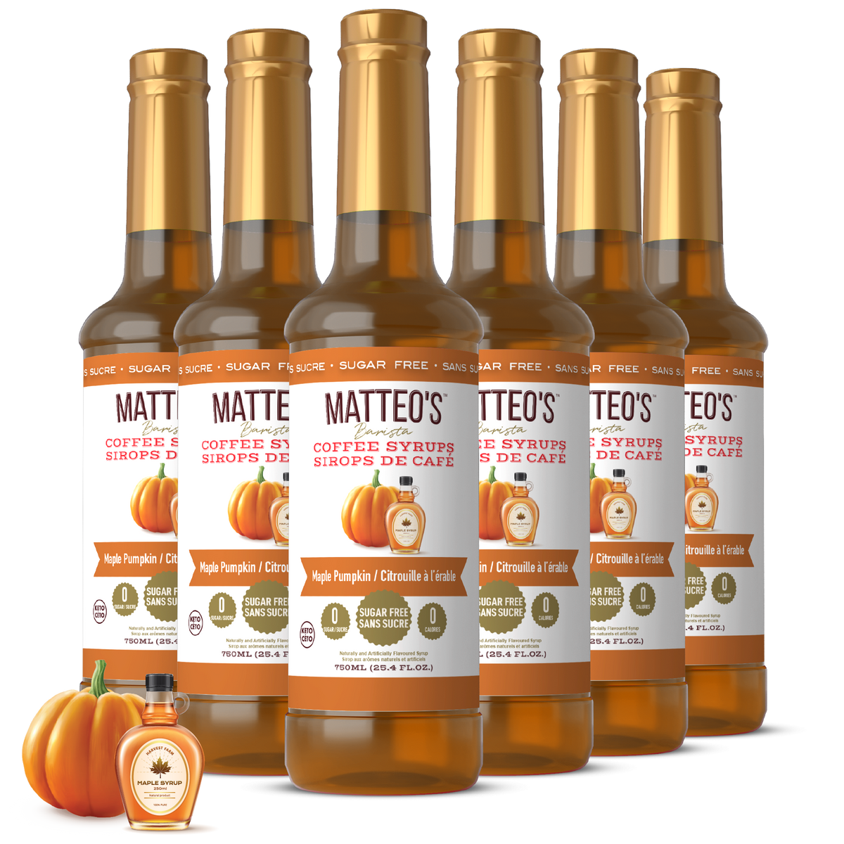 Sugar Free Coffee Syrup, Maple Pumpkin