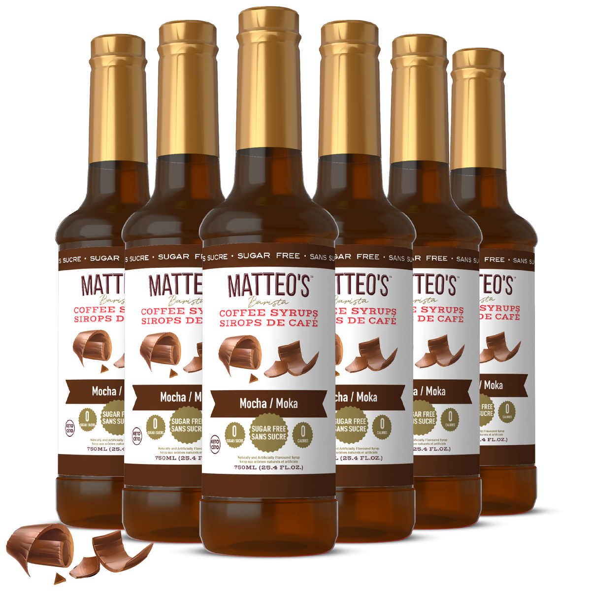 Sirop de café sans sucre, moka
