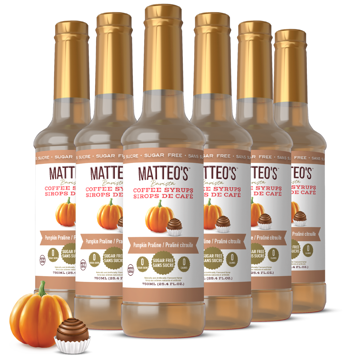 Sugar Free Coffee Syrup, Pumpkin Praline