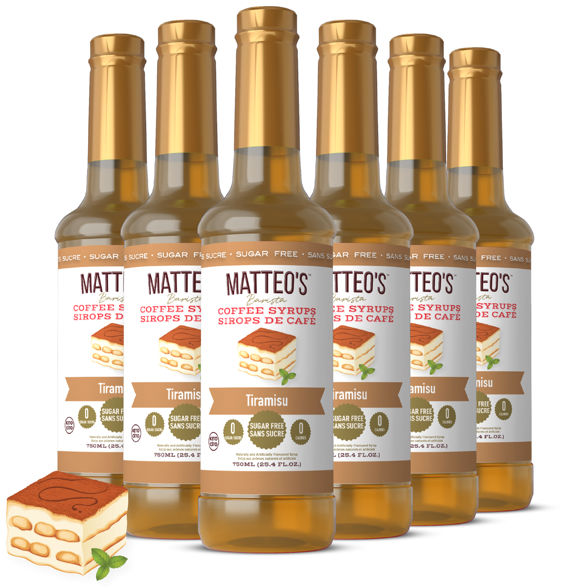 Sirop de café sans sucre, Tiramisu