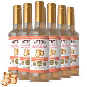 Sirop de café sans sucre, guimauve grillée