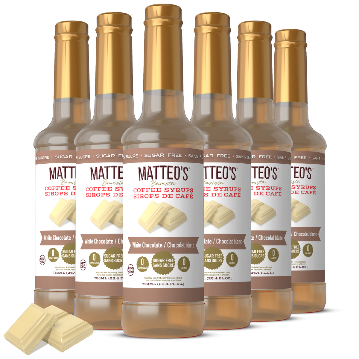 Sugar Free Coffee Syrup, White Chocolate