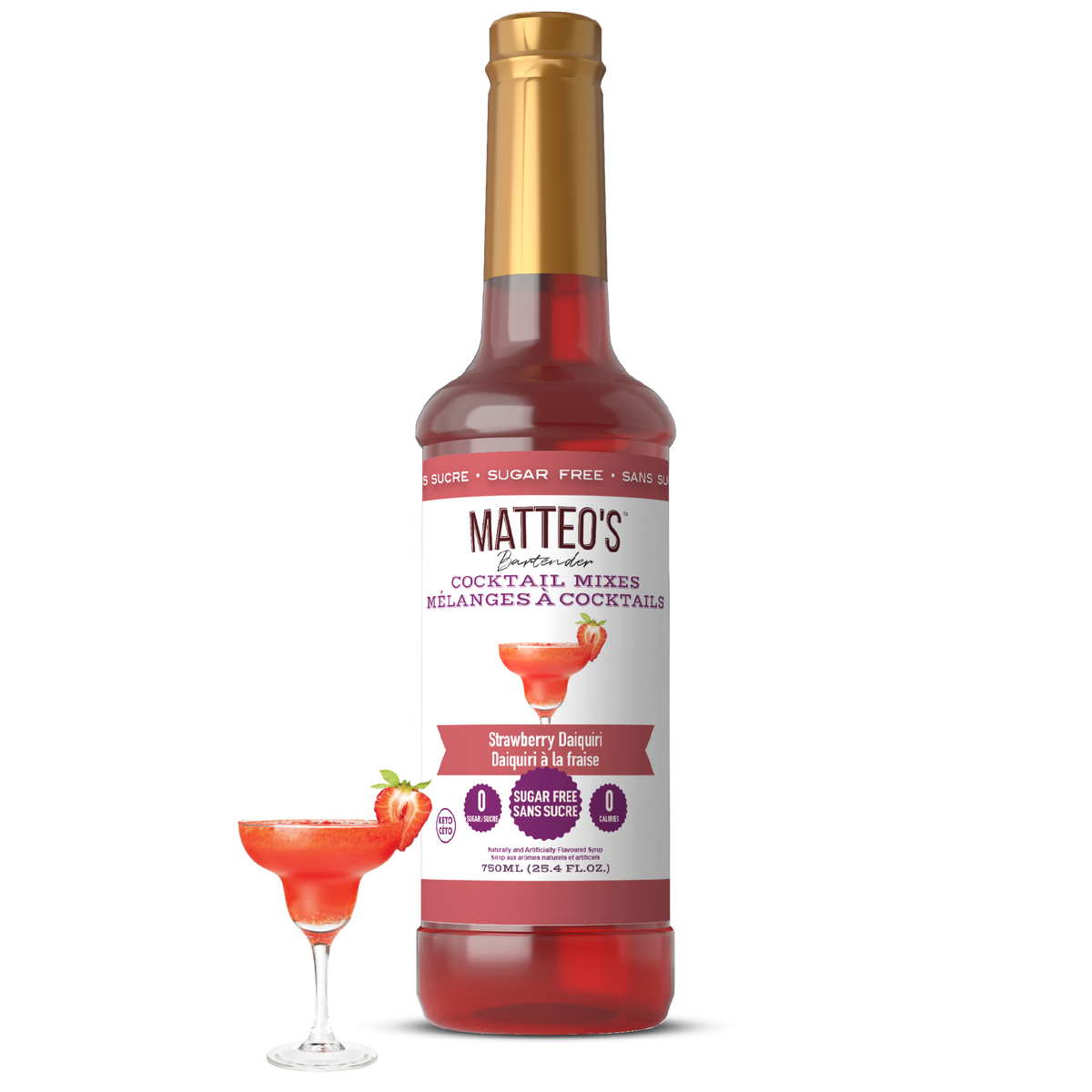 Sugar Free Cocktail Mixes - Strawberry Daiquiri